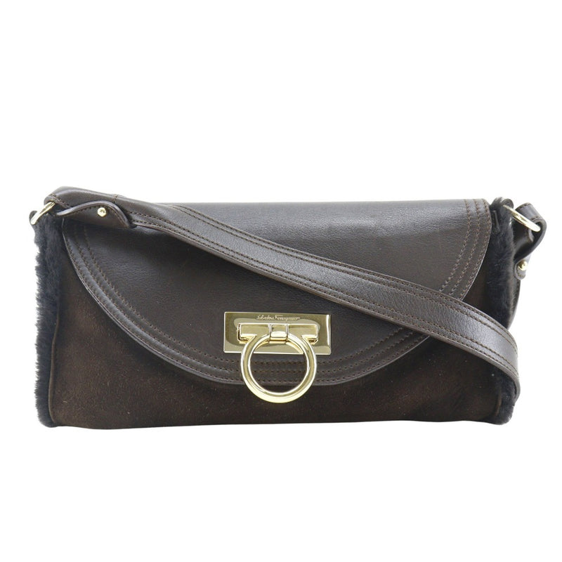 【Salvatore Ferragamo】サルヴァトーレフェラガモ ガンチーニ ショルダーバッグ
 EZ-21 4887