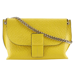 [LOEWE] Loewe Avenue Shoulder Bag Repeat anagram ChainShoulder Calfskin Yellow magnet type Avenue ladies