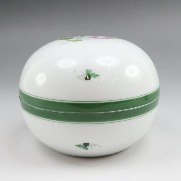 【HEREND】ヘレンド ウィーンのバラ ラウンドボックス ( ボンボニエール 小物入れ ) 食器