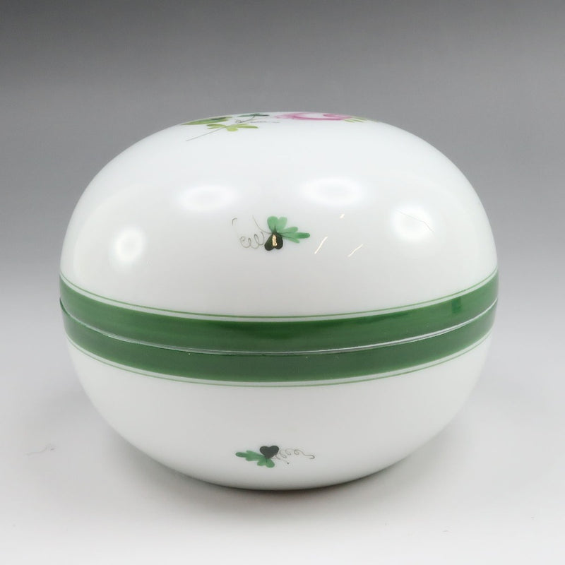 【HEREND】ヘレンド ウィーンのバラ ラウンドボックス ( ボンボニエール 小物入れ ) 食器