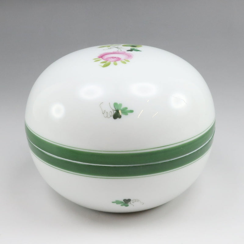 【HEREND】ヘレンド ウィーンのバラ ラウンドボックス ( ボンボニエール 小物入れ ) 食器