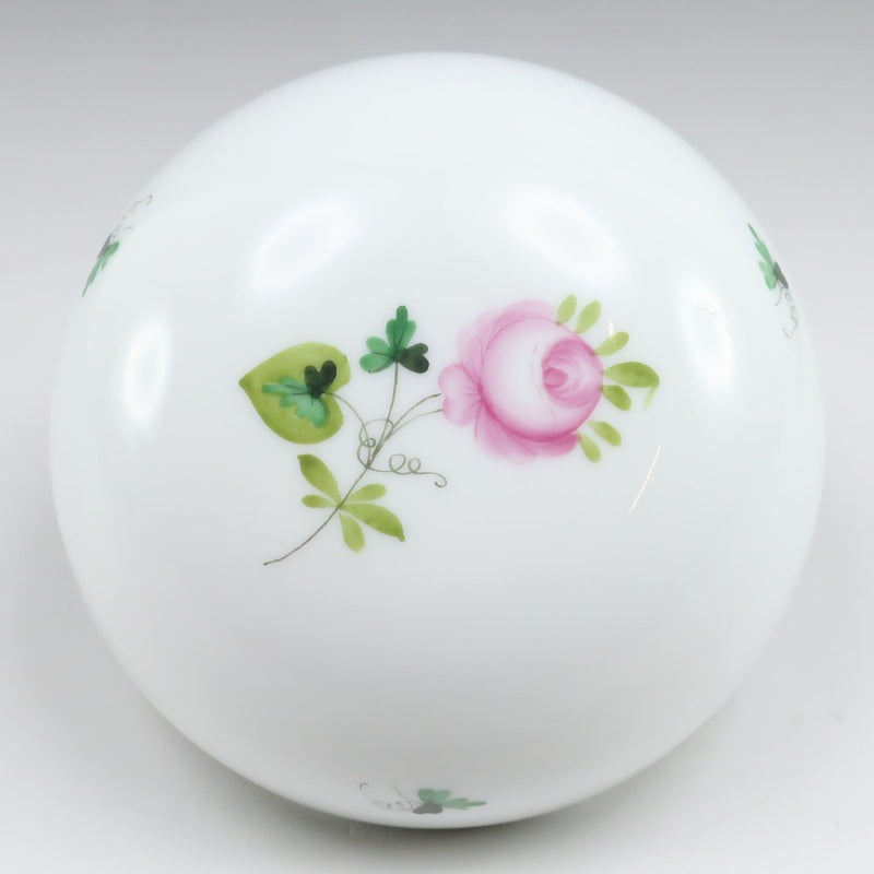 【HEREND】ヘレンド ウィーンのバラ ラウンドボックス ( ボンボニエール 小物入れ ) 食器