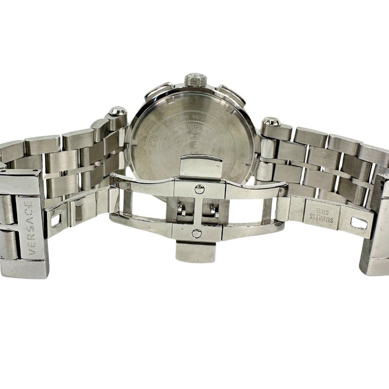 [VERSACE] Versace 
 Ion 45 Watches 
 Chronograph VE1d Stainless steel Steel Silver Quartz Chronograph Black Dial Aion 45 Men's A-Rank