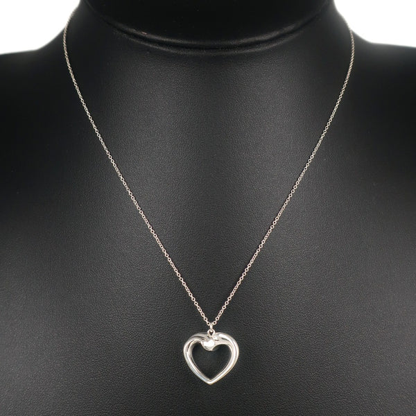 [Tiffany＆Co。]TIFFANY&Co.
 新的丹麦人心脏项链 
 Paloma Picasso Silver 925 Heart大约4.4克新的嫩度心脏女士A级