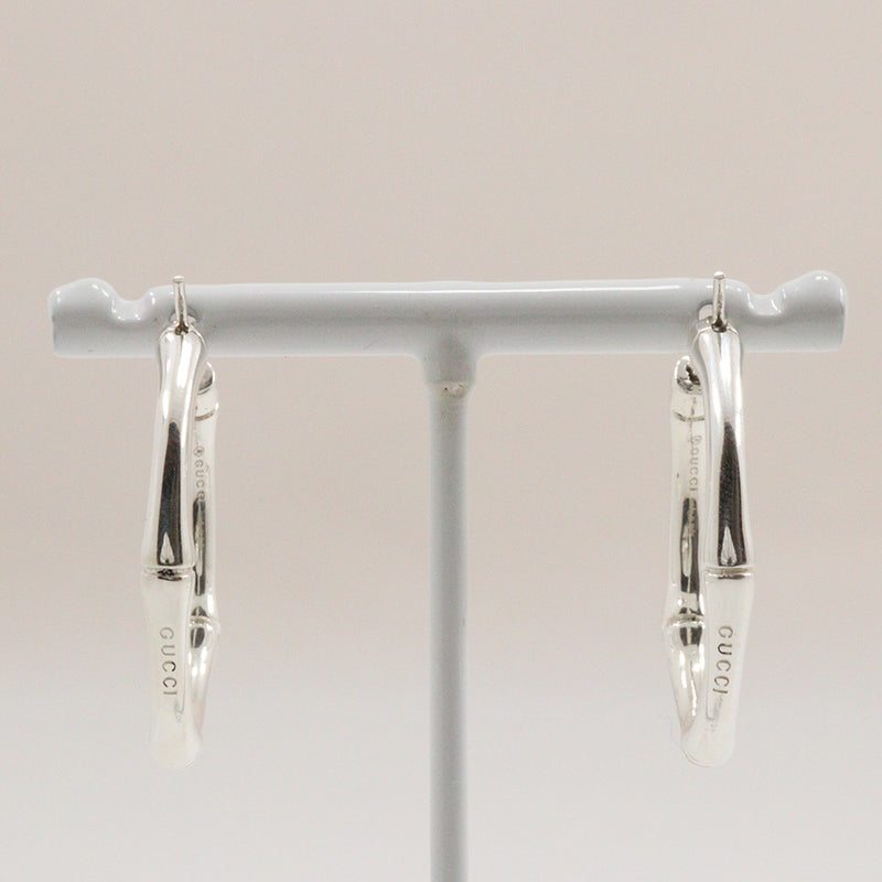 [GUCCI] Gucci Bamboo Earrings Silver 925 Approximately 15.0g Bamboo Ladies A-Rank