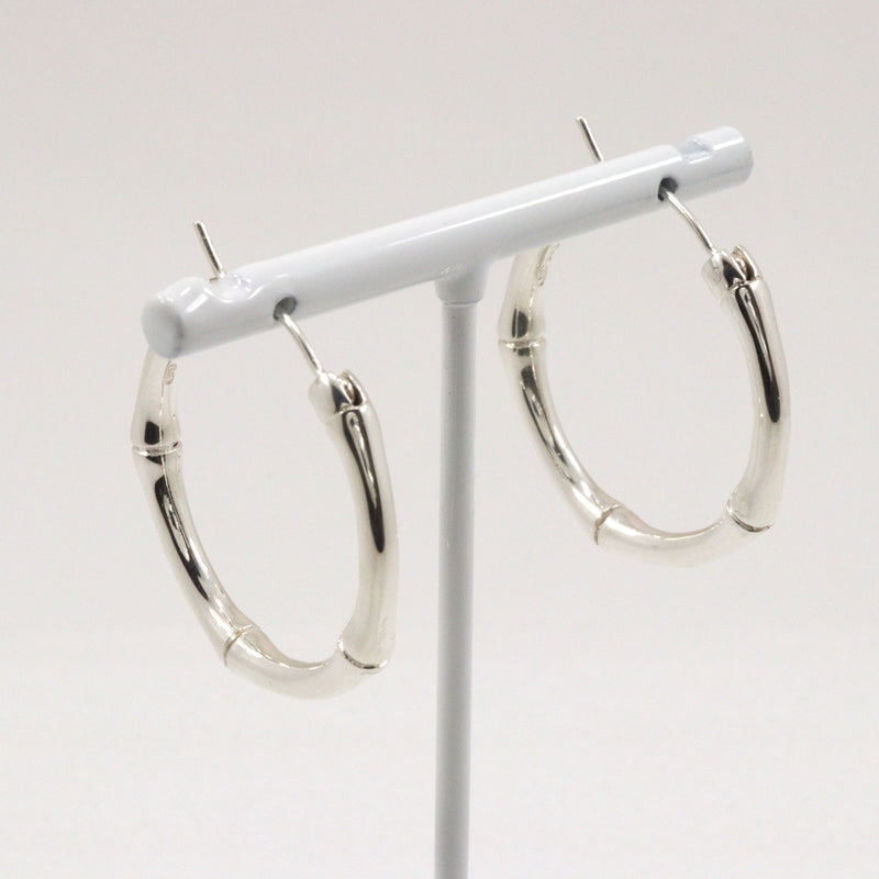 [GUCCI] Gucci Bamboo Earrings Silver 925 Approximately 15.0g Bamboo Ladies A-Rank