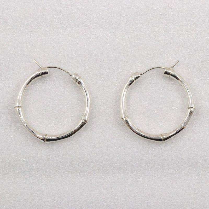 [GUCCI] Gucci Bamboo Earrings Silver 925 Approximately 15.0g Bamboo Ladies A-Rank