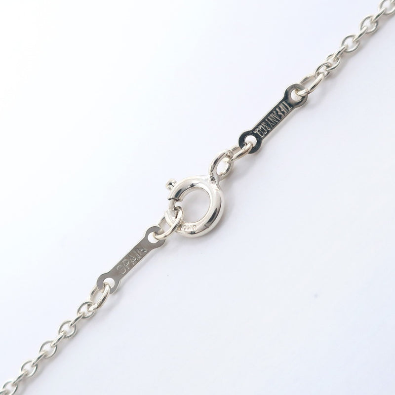 [Tiffany & Co.]TIFFANY&Co.
 열린 하트 중간 목걸이 
 Elsa Peletti Silver 925 심장 약 9.8g Open Heart Medium Ladies A Rank