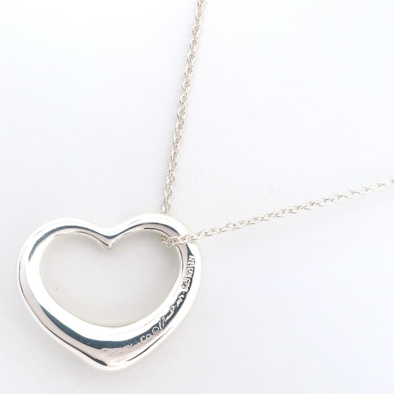 【TIFFANY&Co.】ティファニー
 オープンハート ミディアム ネックレス
 エルサ・ペレッティ シルバー925 ハート 約10.2g Open Heart Medium レディースA-ランク