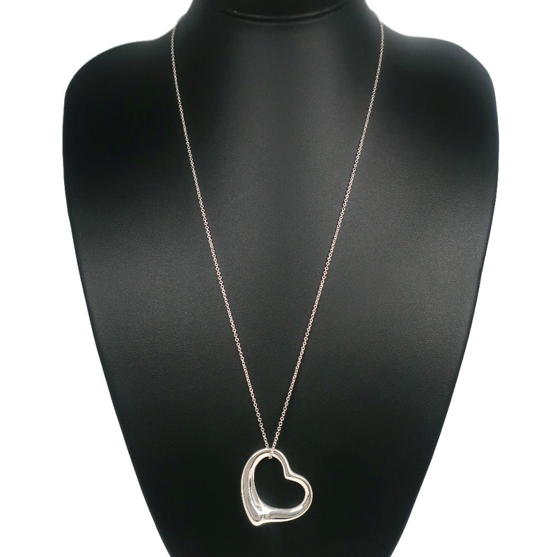 [Tiffany & co.]TIFFANY&Co.
 Open heart large Necklace
 Elsa Peletti Silver 925 Heart about 19.6g Open Heart Large Ladies A-Rank