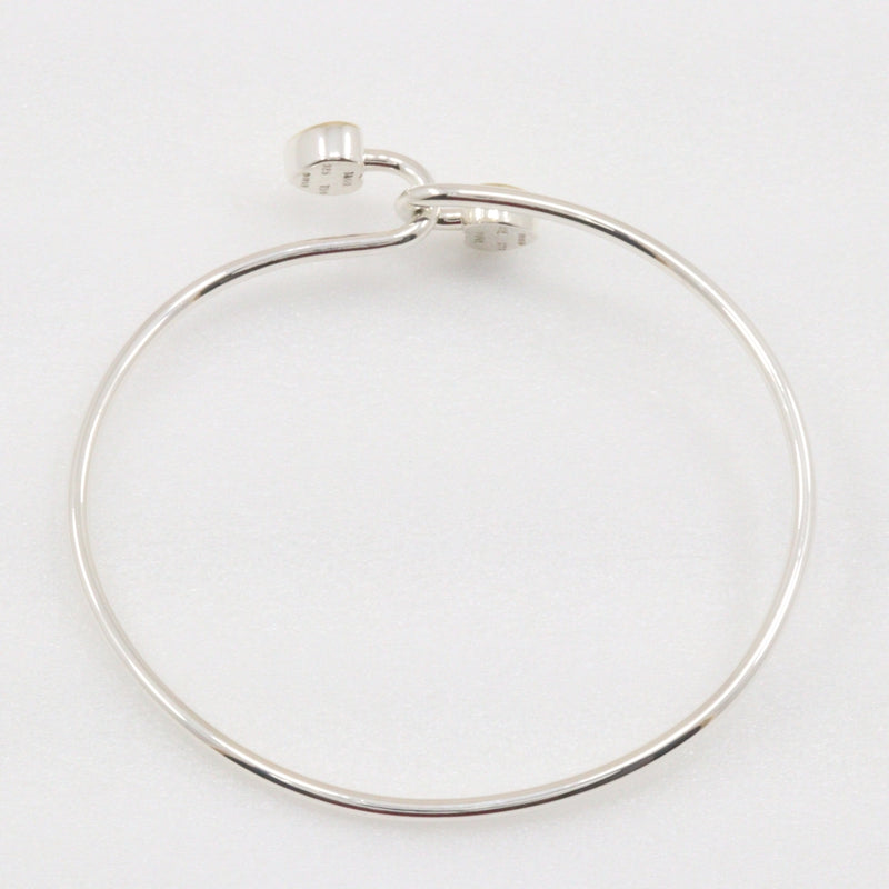 [Tiffany & co.] Tiffany Heart Bangle Silver 925 x K18 Jaune Gol