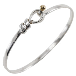 [Tiffany & CO.] Tiffany Hook & Ibangle Silver 925 × K18 Yellow Gol