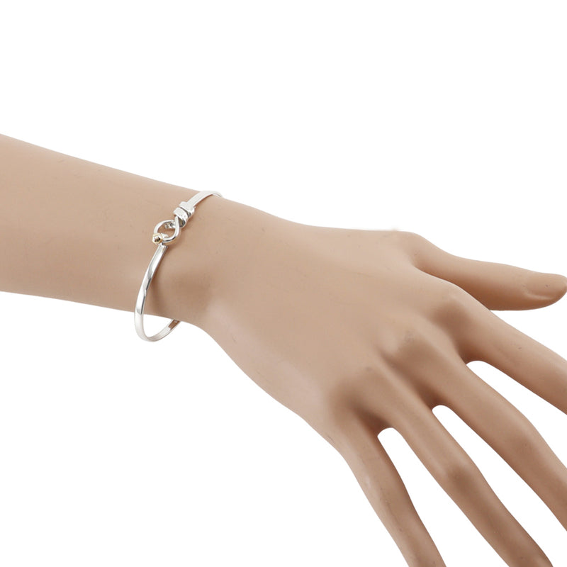 [Tiffany & CO.] Tiffany Hook & Ibangle Silver 925 × K18 Yellow Gol