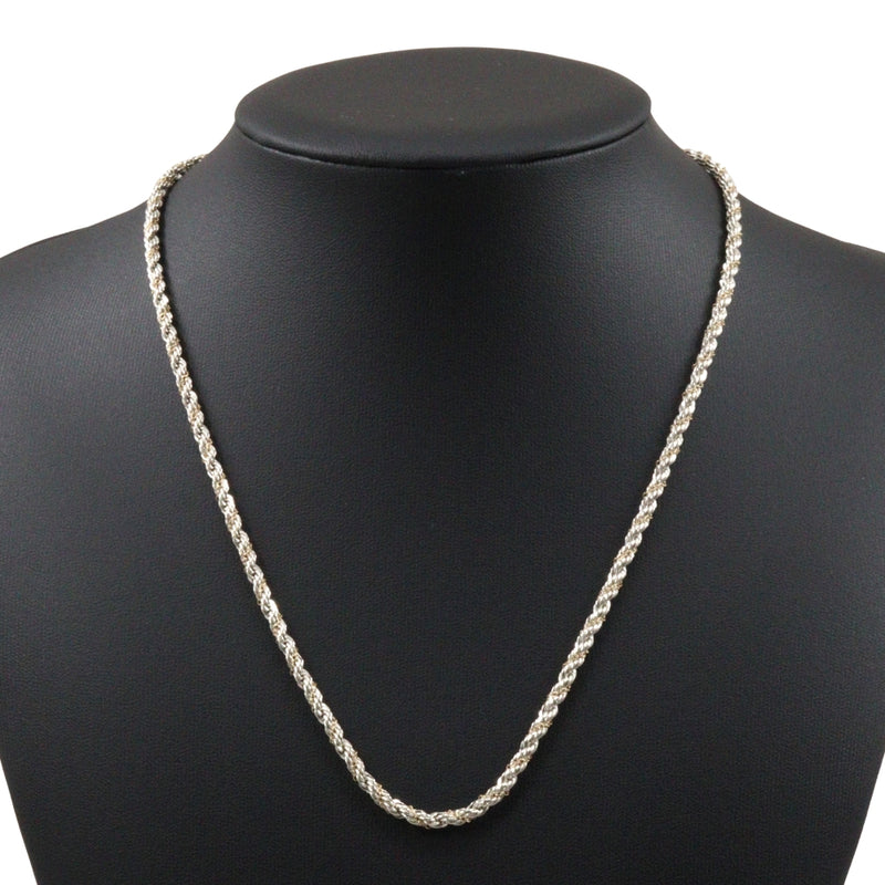 [Tiffany & co.]TIFFANY&Co. Rope twist Necklace Silver 925 ×18KYellow Gold Approximately 14.5g Rope TWIST Ladies A Rank