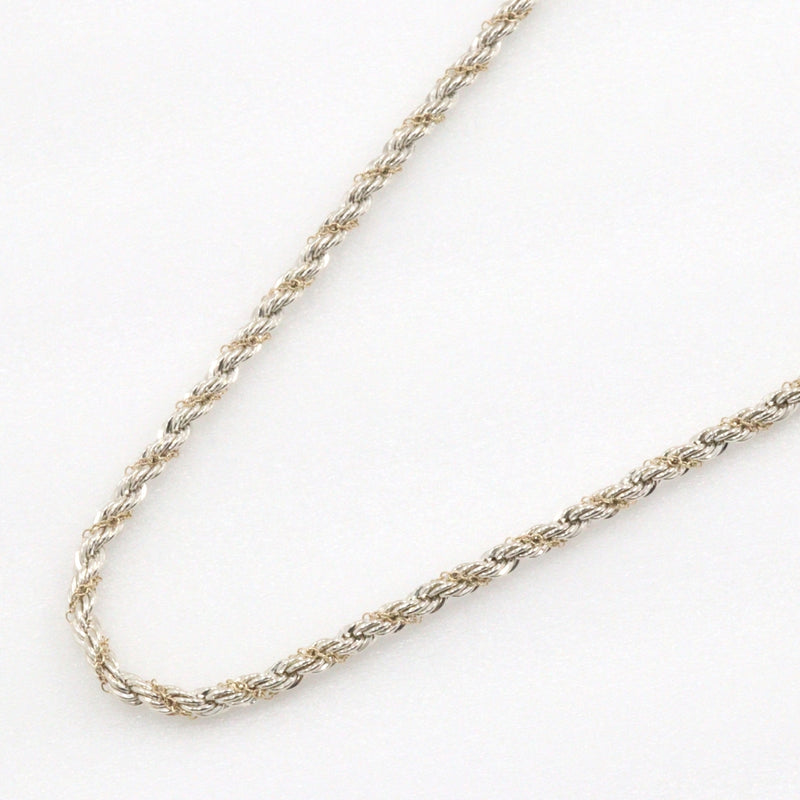 [Tiffany & co.]TIFFANY&Co. Rope twist Necklace Silver 925 ×18KYellow Gold Approximately 14.5g Rope TWIST Ladies A Rank