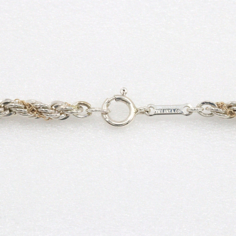 [Tiffany & co.]TIFFANY&Co. Rope twist Necklace Silver 925 ×18KYellow Gold Approximately 14.5g Rope TWIST Ladies A Rank