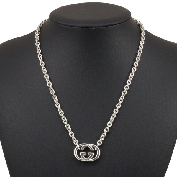 [GUCCI] Gucci Interlocking G Necklace Silver 925 about 29.2g Interlocking G Unisex A-Rank