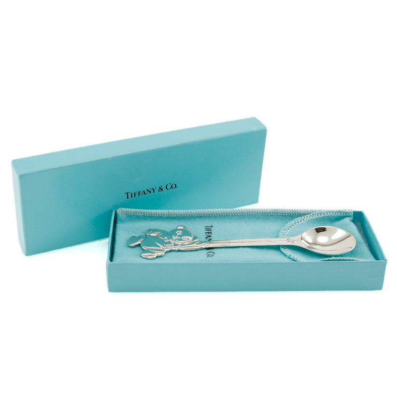 【TIFFANY&Co.】ティファニー
 ベビースプーン カトラリー
 テディベア シルバー925 Baby spoon _A-ランク