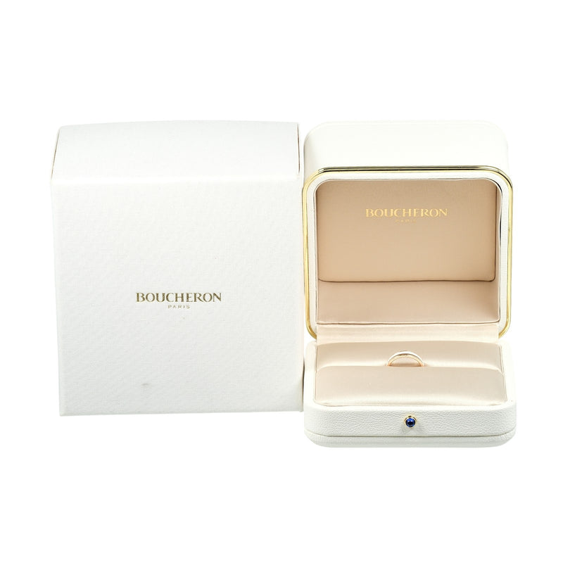 Boucheron】ブシュロン キャトル ハーフ ホワイト リング・指輪 9号