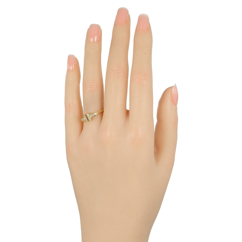 TIFFANY&Co.】ティファニー Tワイヤー リング・指輪 13.5号