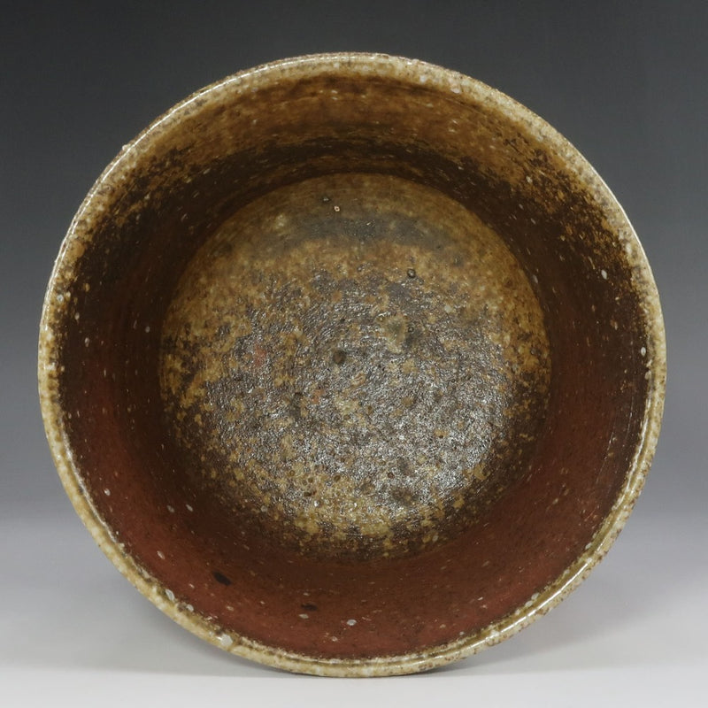 【】 人間国宝 島岡達三 作 灰被象嵌縄文茶碗 骨董品