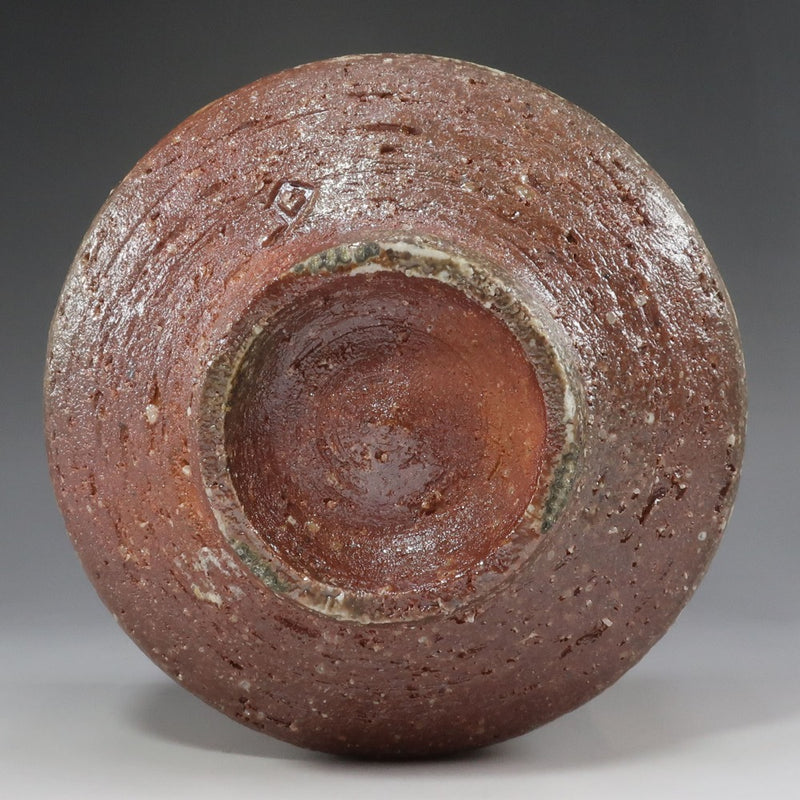 【】 人間国宝 島岡達三 作 灰被象嵌縄文茶碗 骨董品