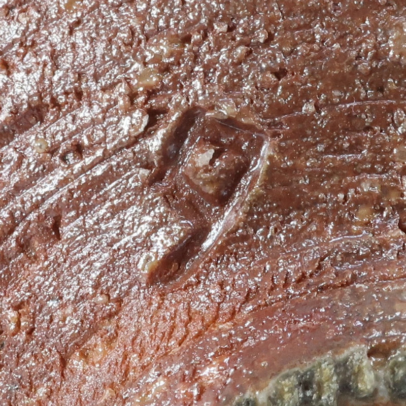 【】 人間国宝 島岡達三 作 灰被象嵌縄文茶碗 骨董品