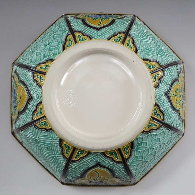 【kyoyaki】京焼 中村翠嵐 作 古代黄交趾 八角草花鉢 食器