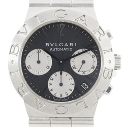 ブルガリディアゴノ スポーツ CH35S 素材SS ブラック/シルバー自動巻き BVLGARI】ブルガリ ディアゴノ スポーツ 腕時計 CH35S 自動巻き