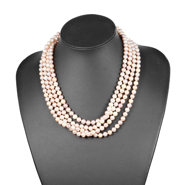 [TIFFANY&Co.]TIFFANY&Co.
 200cm Pearl approx. 7.0mm Necklace
 Silver 925 x Pearl Approx. 144g 78.7" Pearl 0.3" Women