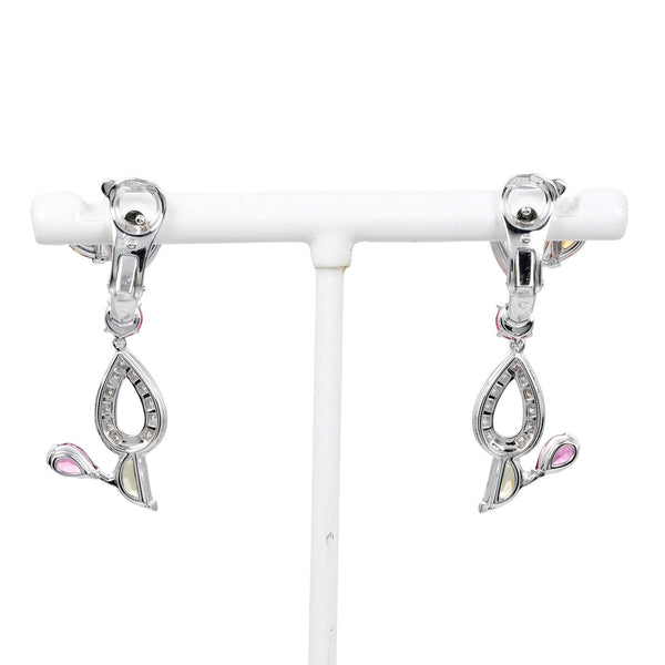 [CARTIER] Cartier 
 Sorbet earrings 
 18KWhite Gold x Multi Stone Approx. 9.5g Sorbe Women's A rank