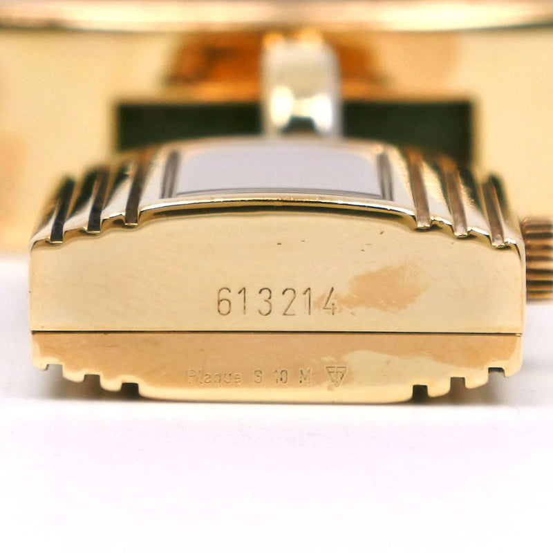 [HERMES] Hermes 
 Kelly Watch Watch 
 Plated Gold× Leather green 〇W engraving Quartz Analog display Gold dial Kelly Watch Ladies