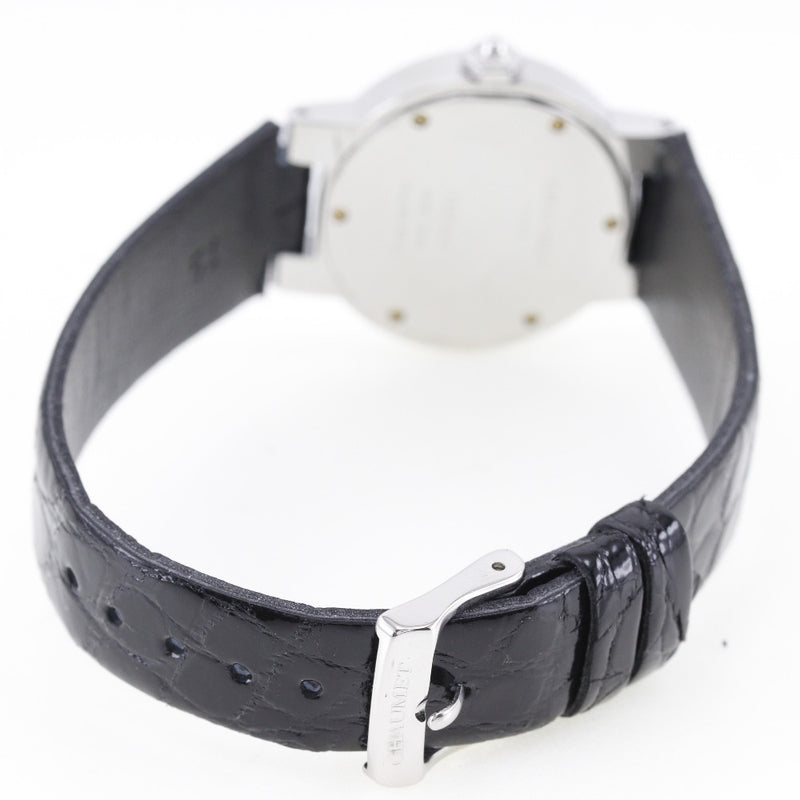 【Chaumet】ショーメ
 腕時計
 ステンレススチール×クロコダイル クオーツ アナログ表示 ブロンズ文字盤 レディース