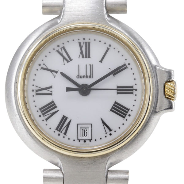 [Dunhill] Dunhill 
 Reloj Millennium 
 Pantalla analógica de cuarzo de acero inoxidable Dial blanco Millennium Damas