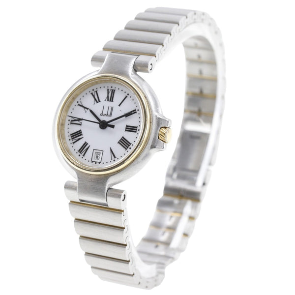 【Dunhill】ダンヒル
 ミレニアム 腕時計
 ステンレススチール クオーツ アナログ表示 白文字盤 Millennium レディース