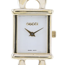 [GUCCI] Gucci Watch 1800L Plated Gold× Charizard Quartz Analog display White dial Ladies A-Rank