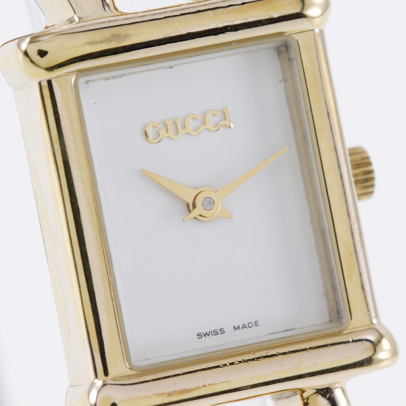[GUCCI] Gucci 
 watch 
 1800L Gold plating x Charizard Quartz Analog Ladies A-Rank