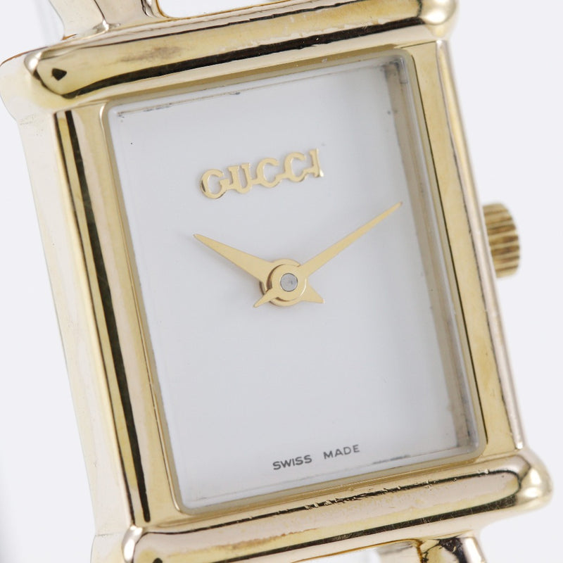 [Gucci] Gucci Watch 1800L Gold plaqué x Quartz chargé des dames analogiques A-Rank