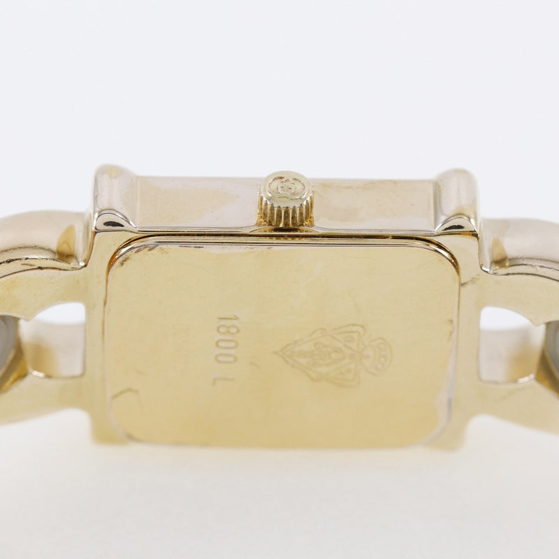 [Gucci] Gucci Watch 1800L Gold plaqué x Quartz chargé des dames analogiques A-Rank