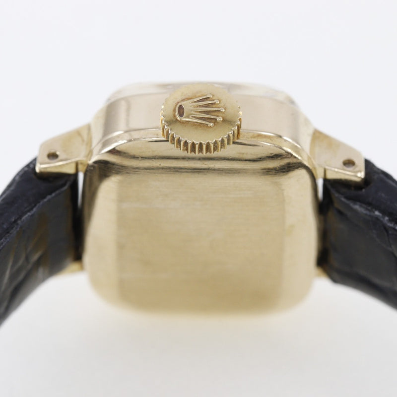 【ROLEX】ロレックス
 プレシジョン 腕時計
 cal.1400 2651 K18イエローゴールド×クロコダイル 手巻き シルバー文字盤 Precision レディース