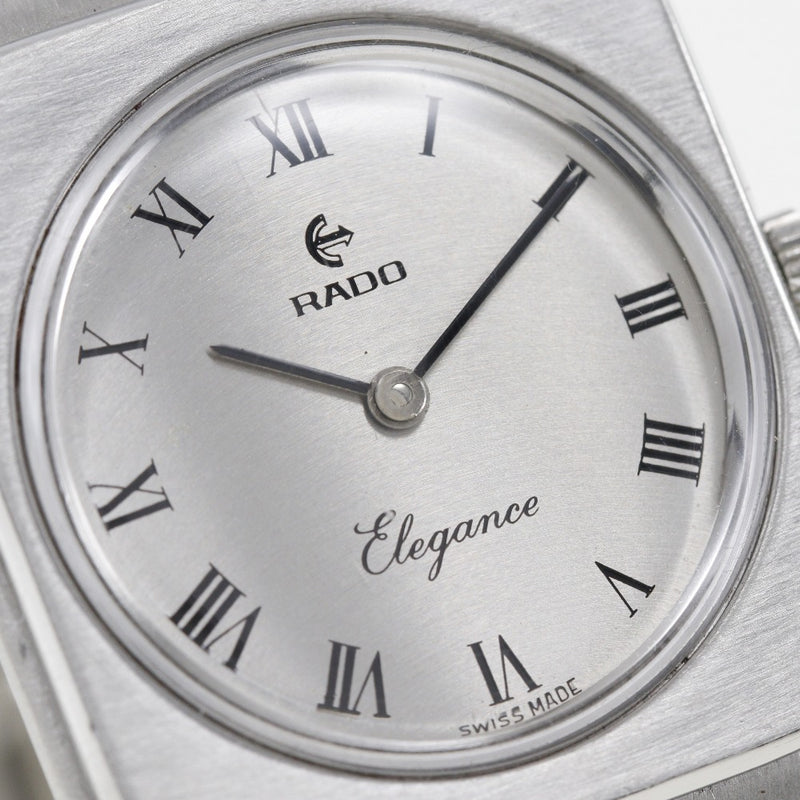 [rado] rado 
 优雅手表 
 CAL.503不锈钢手卷 - 银色表盘优雅男士