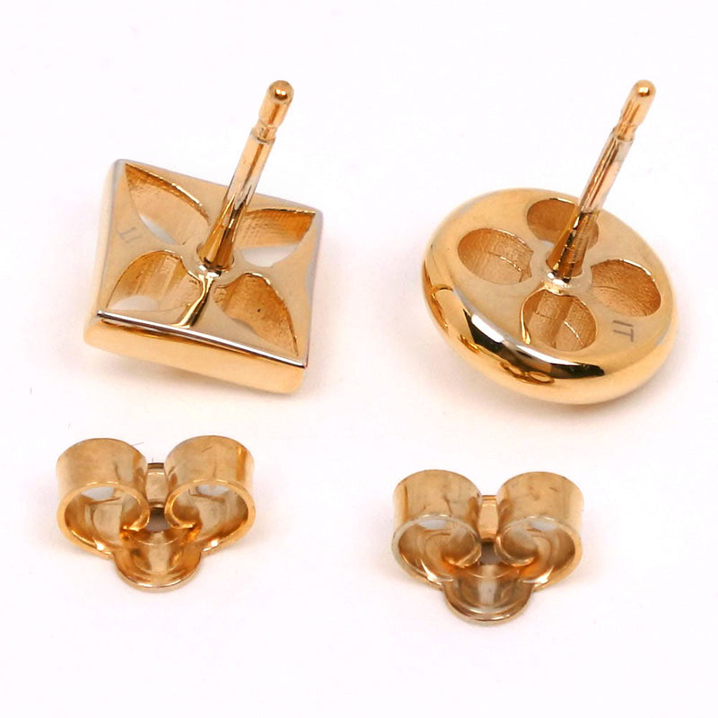 [Louis Vuitton]路易威登 
 耳环疯狂旅馆摇滚耳环 
 在岩石中，只有3套3枚金镀金的镀金。