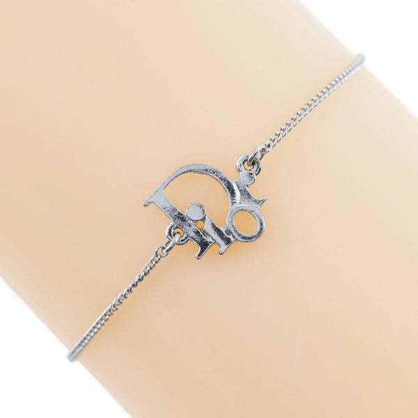 [Dior] Christian Dior 
 Logo bracelet 
 Metal 2.6g LOGO Ladies