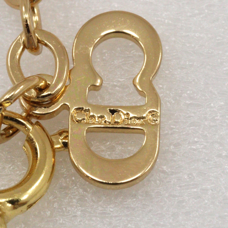 [Dior] Christian Dior 
 Collar del logotipo de CD 
 Gold chapado en oro alrededor de 5.3g CD logotipo de damas A-rank