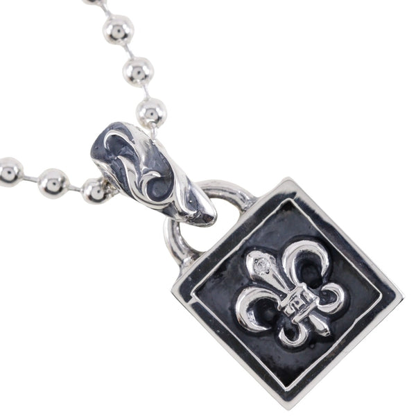 [Chrome Hearts] Chrome Hearts Frame de Bs Collier Flare Silver 925 x Diamond environ 11,4 g Bs Flare Unisexe