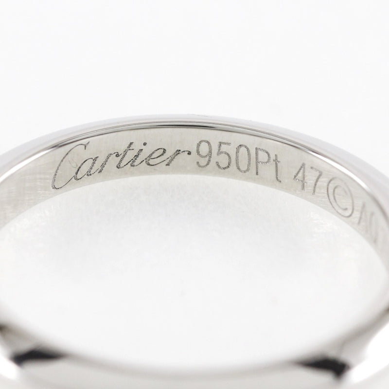 [Cartier] Cartier 
 BIGE BORDE No. 7 Anillo / anillo 
 PT950 Platinum aproximadamente 3.5 g de cuchillo de borde damas un rango