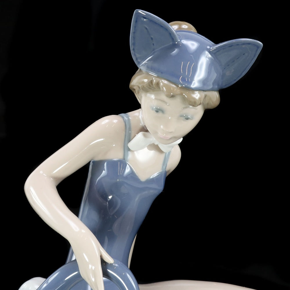 Lladro] Lladro Cat Girl Rare Figurine Object – NISHIKINO VINTAGE KYOTO