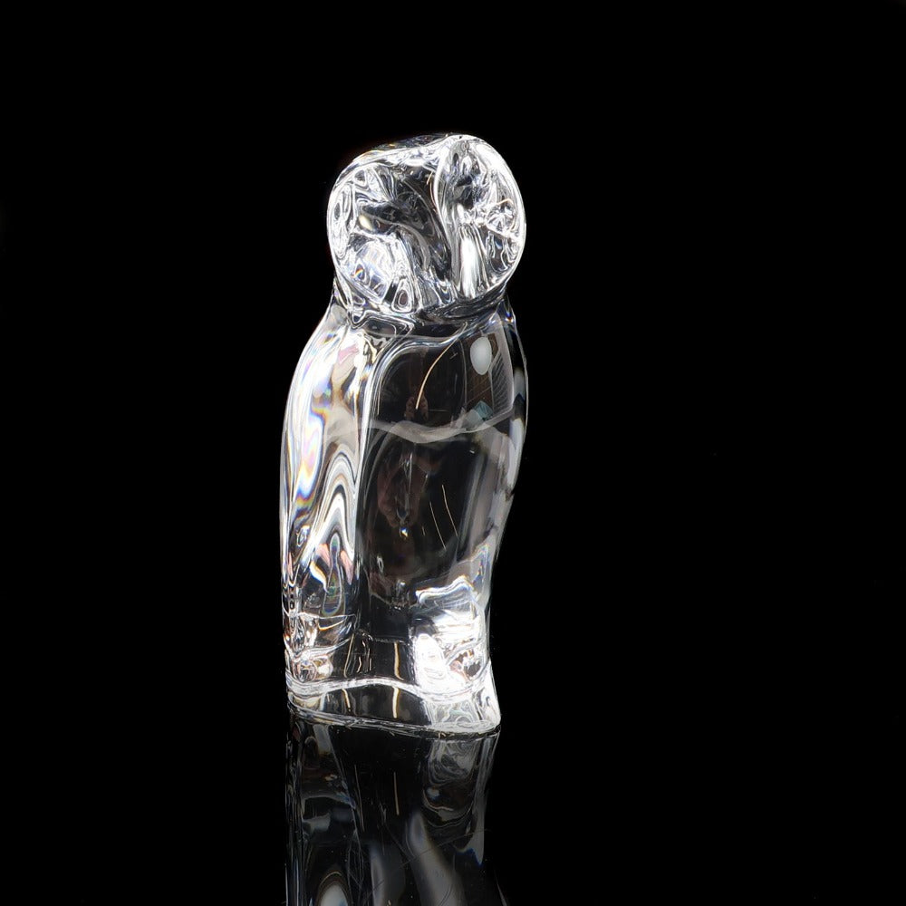 Baccarat バカラ フクロウ　置物　縁起物 Baccarat】バカラ フクロウ ( 梟 ) 置物 オブジェ – NISHIKINO VINTAGE