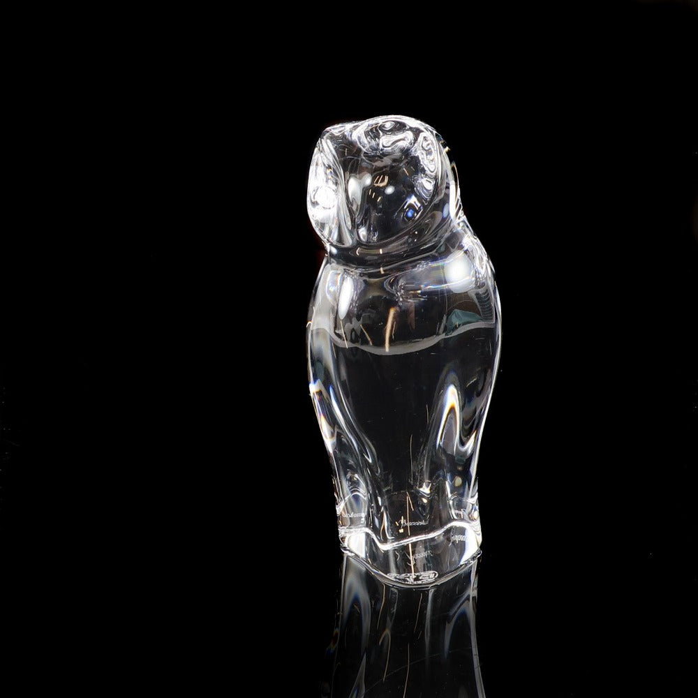 Baccarat バカラ フクロウ　置物　縁起物 Baccarat】バカラ フクロウ ( 梟 ) 置物 オブジェ – NISHIKINO VINTAGE