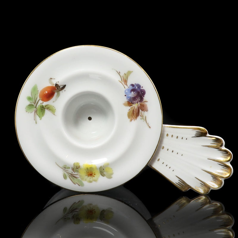 【美品】meissen マイセン　キャンドルホルダー　キャンドル　スタンド Meissen】マイセン 花と果物 キャンドルホルダー ( キャンドルスタンド